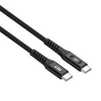 RCT USBC-USBC 2M Sync & Charge Cable DC20V/5A (Black with LED Display)