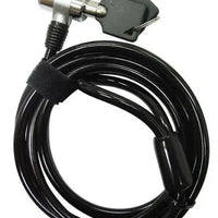 RCT Keyed notebook security lock; T-Bar/ Kensington lock compatible; 2 keys; 1.8m RCT Peripherals