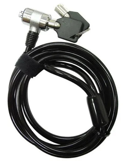 RCT Keyed notebook security lock; T-Bar/ Kensington lock compatible; 2 keys; 1.8m RCT Peripherals