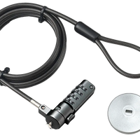 RCT 4 digit security lock; T-Bar/Kensington lock compatible plus adapter kit for devices with no slot; 1.5m RCT Peripherals
