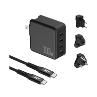 RCT 100W Charging Travel kit - Travel adaptor + (EU+UK+SA) Plug and cable