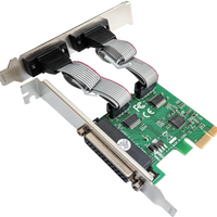 RCT PCI-e 2.3 multi-I/O card with 2× RS-232 (COM) + 1× IEEE 1284 parallel (LPT) ports RCT Peripherals