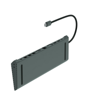 RCT 13-in-1 USB type C dock with MST function;1 HDMI; 1 DP; 1 VGA; 3 USB 3.0; 1 RJ45; PD; 3.5mm audio & mic; SD/TF3.0 reader RCT Peripherals