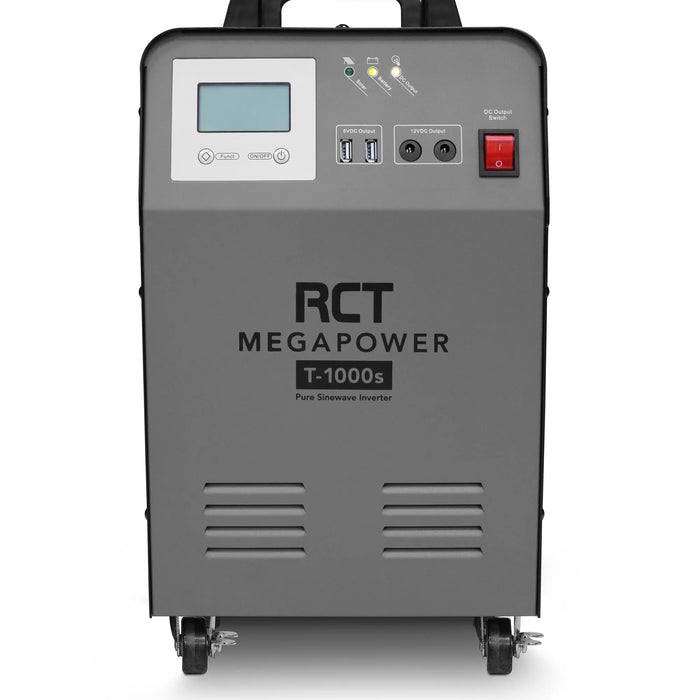 RCT 1KVA/1000W LINE INTERACTIVE UPS INVERTER TROLLEY - 1 X 100AH GEL BATTERY (Warranty Electronics- 1 year; Battery 6 Month) Portable Power
