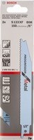 Bosch: saw blades  - BIM S 123 XF Progressor for Metal, 2 pc -  SKU: 2608654401