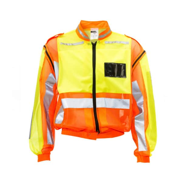 DROMEX Reflective Jacket, Double Sleeve, Lime/Orange, Size 3XL - Safety Workwear from chavda.com