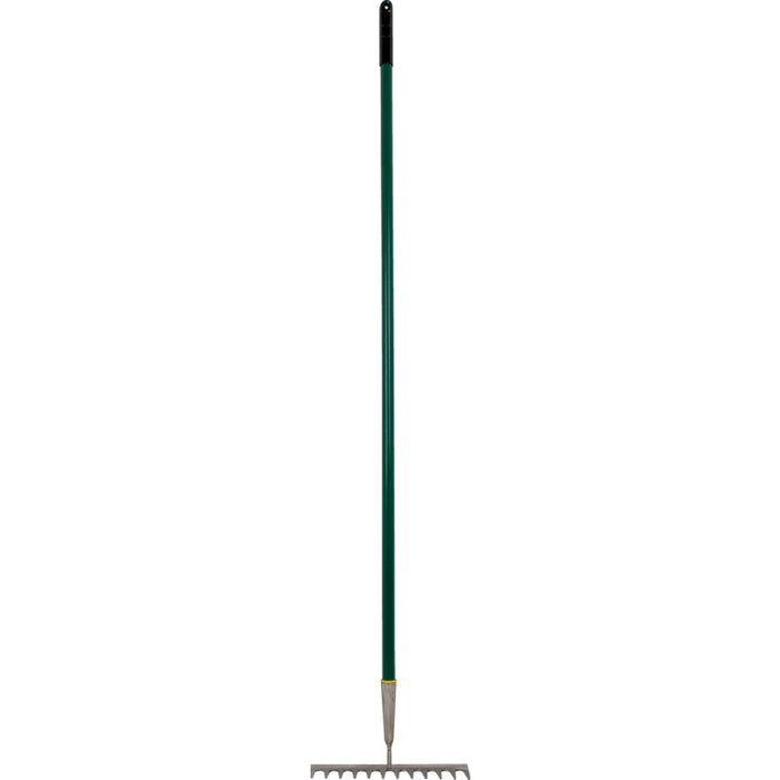 Rutland ST/ST GARDEN RAKE 12 TINES STEELSHAFT PVC GRIP