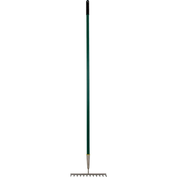 Rutland ST/ST GARDEN RAKE 12 TINES STEELSHAFT PVC GRIP