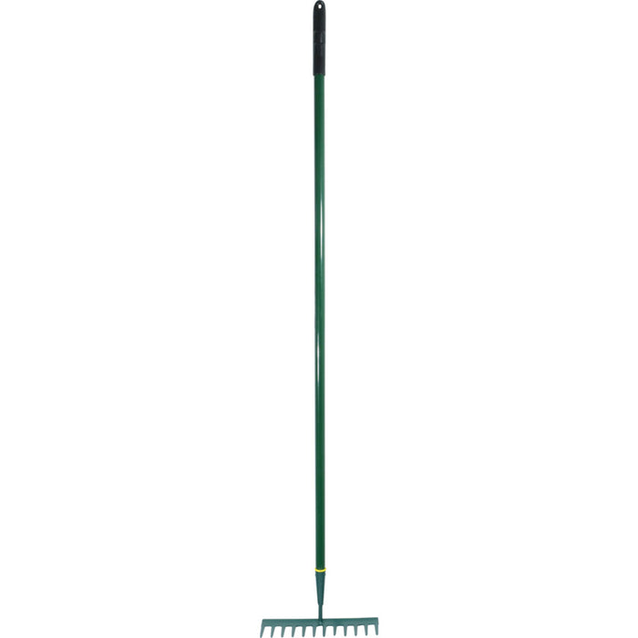 Rutland C/S GARDEN RAKE RUBBER GRIPALUMINIUM SHAFT (12 TEETH)