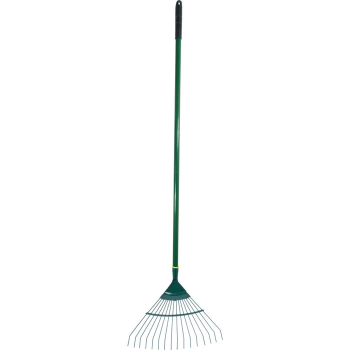 Rutland C/S LAWN RAKE RUBBER GRIPALUMINIUM SHAFT (16 TINES)