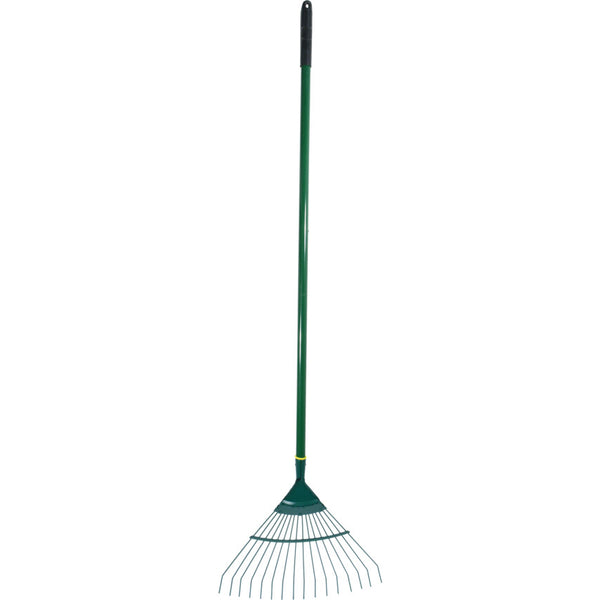 Rutland C/S LAWN RAKE RUBBER GRIPALUMINIUM SHAFT (16 TINES)