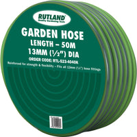Rutland 50M REINFORCED GARDEN HOSE COIL 1/2