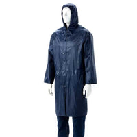 DROMEX RAIN COAT RUBBER N/BLUE [S]  RUBCOAT/SB-S