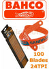100 x Bahco Sandflex 24TPI Hacksaw 12