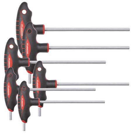 Gedore Red 2C-T-Handle Cranked Socket Key Set - 3301381