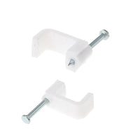 CS-CLIPS-8-W - Clips Cable 8mm White pack of 100