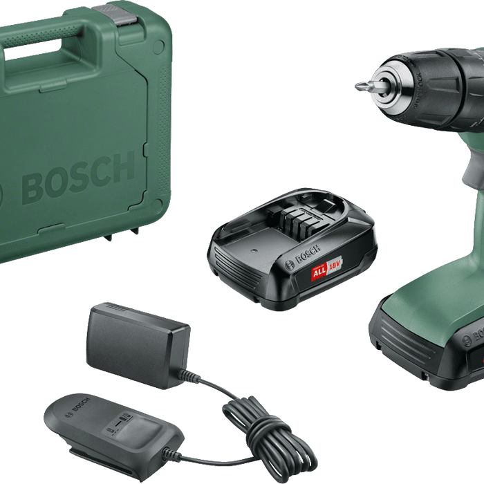 Bosch Cordless Impact Drill 18 V Green / Black 10 mm Shaft (Model: UniversalImpact 18 -  06039C8100