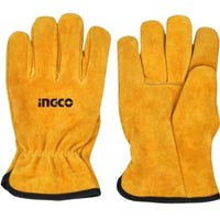 INGCO PPE GLOVES LEATHER SIZE 10'' HGVC02