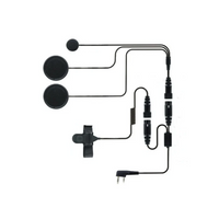 Helmet headset, quick disconnect, finger PTT, 2 pin plug  for ZA-725,  ZA-758, ZA-720, ZA-721, ZA-723, TX-8 radio