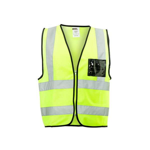 DROMEX VEST ZIP ID POUCH REFL LIME [3XL]  SA10-LIME-3XL
