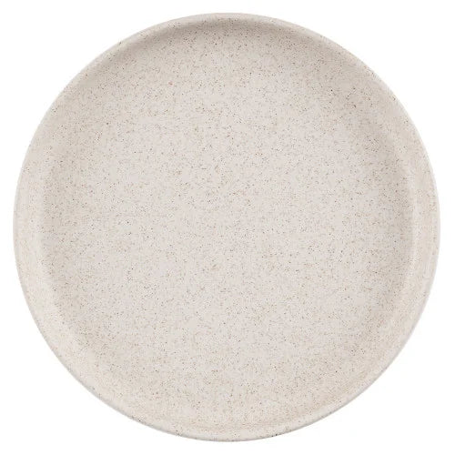 EMERGE - SPECKLED WHITE - WALLED PLATE - 21CM H2CM (6) - CC-SEBW-21EP.1
