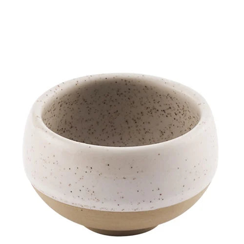 EMERGE - SPECKLED WHITE - DIP POT - H3.9CM DIA6CM 57ML (12) - CC-SEBW-EM2.1