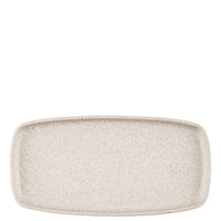 EMERGE - SPECKLED WHITE - RECTANGULAR PLATE - 30 X 14.7CM (6) - CC-SEBW-EP30.1