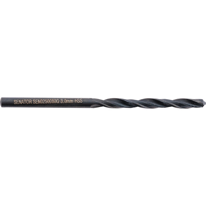 KENNEDY 3.0mm HSS Drill Bit - SEN0250080G High-Speed Steel Jobber Drill
