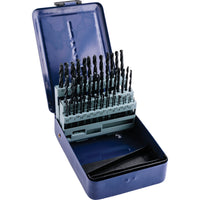 Drill Bit Set in Blue Metal Case: Metric Sizes (1.2 - 6.0 mm) - Metal Drill set