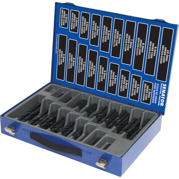 KENNEDY 1-10Mm X 0.5Mm Hss Metricworkshop Drill Set 170Pc - SEN0259300K