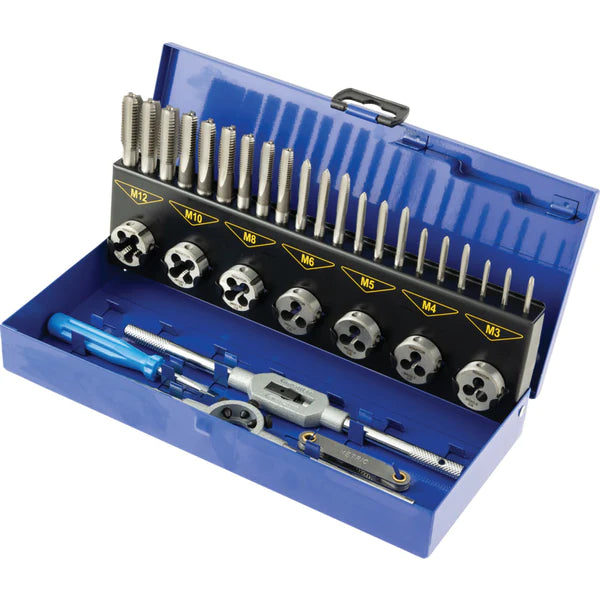 Senator M3-M12 CARBON STEEL THREADINGSETIN CASE 32PC