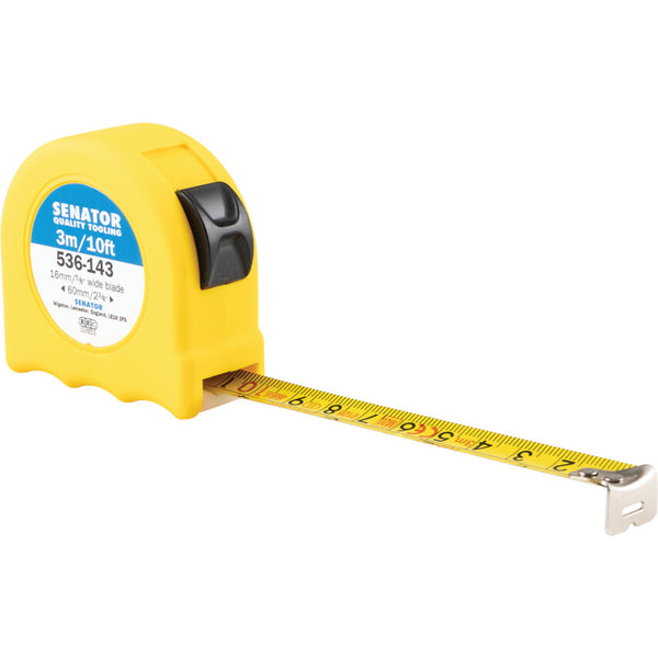 Senator 3M/10' HI-VIS LOCKING TAPE -YELLOW CASE