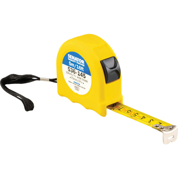 Senator 5M/16' HI-VIS LOCKING TAPE -YELLOW CASE