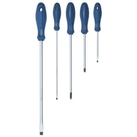 Kennedy Dual Grip Screwdriver Set - 5 Piece. Variety of Phillips & Flat Head Drivers for Home & Professional Use.