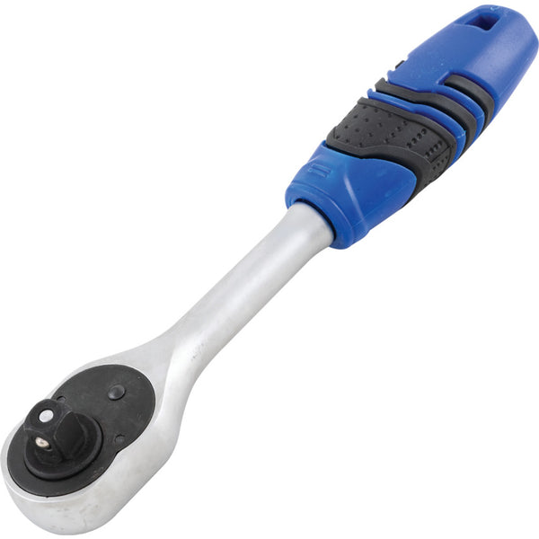 Senator 3/8 SQ. DR. Q/R 72T RATCHETHANDLE - RUBBER"