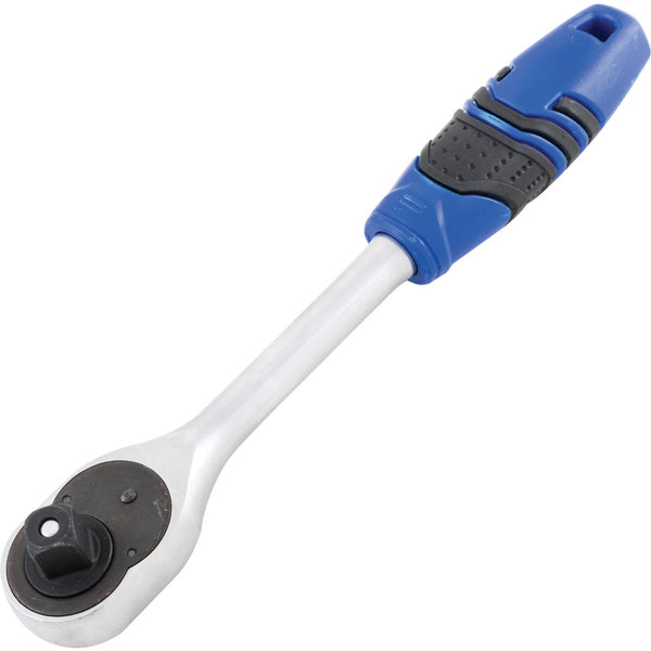 Senator 1/2 SQ. DR. Q/R 72T RATCHETHANDLE - RUBBER"