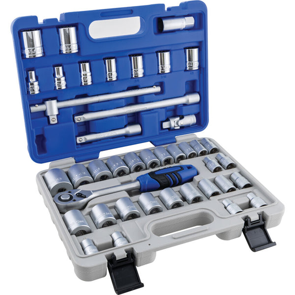 Senator 1/2" SQ.DR. 41 PC METRIC,WHITWORTH & AF SOCKET SET