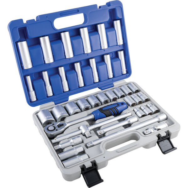 Senator 1/2" SQ.DR. 37 PC METRIC SOCKETSET