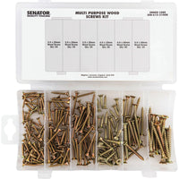 Senator 210 PCE MULTI PURPOSE WOOD SCREWS KIT