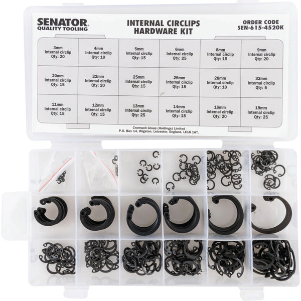 Senator INTERNAL CIRCLIPS HARDWARE KIT 300PC