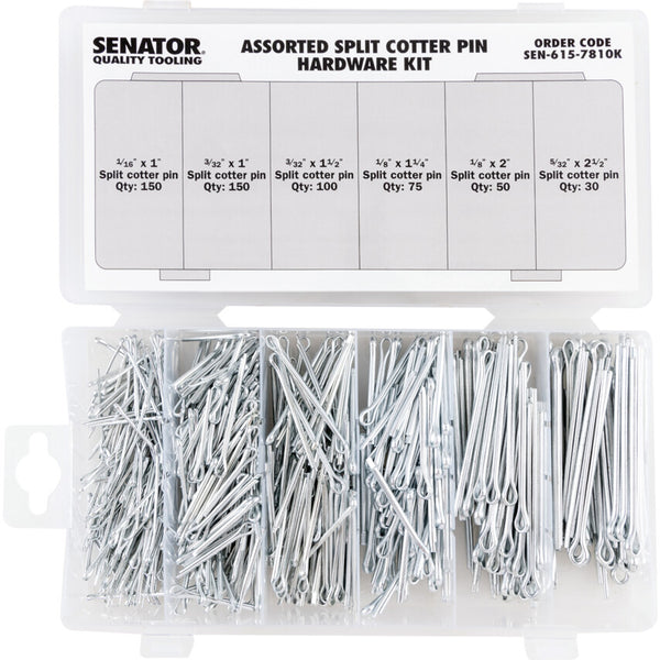 Senator ASSORTED SPLIT COTTER PINS KIT 555-PCE
