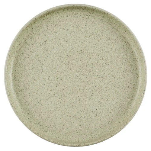 EMERGE - SPECKLED GREEN - WALLED PLATE - 26CM H2CM (6) - CC-SESG-26EP.1