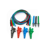 HELLERMANNTYTON Cable Set: Alligator Clips, Black, Red, Green, Blue - Universal Kit