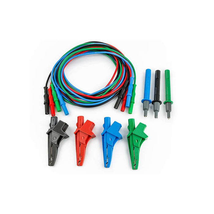 HELLERMANNTYTON Cable Set: Alligator Clips, Black, Red, Green, Blue - Universal Kit