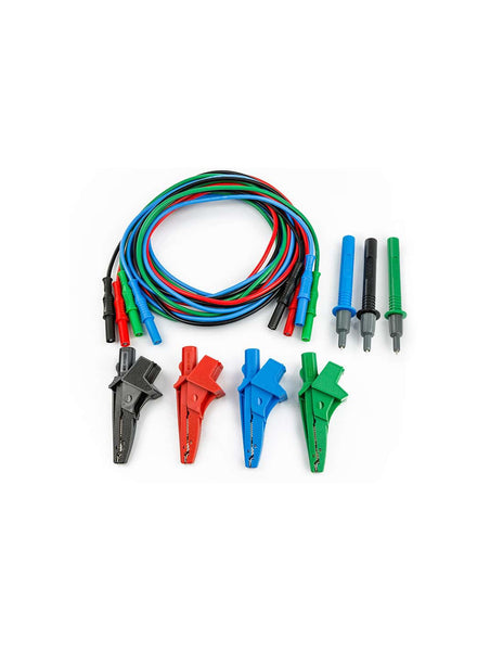 HELLERMANNTYTON Cable Set: Alligator Clips, Black, Red, Green, Blue - Universal Kit