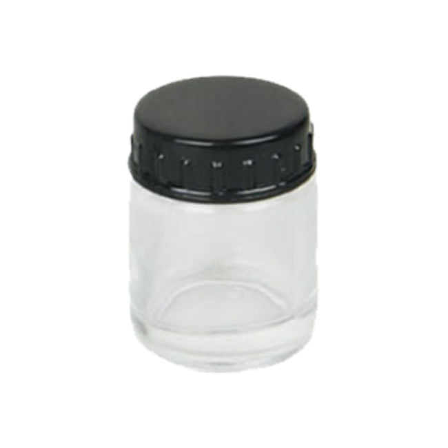 GLASS JAR 22CC FOR AIRBRUSH NO SPOUT