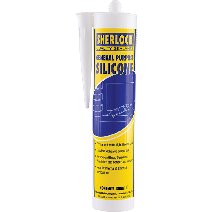 Sherlock WHITE SILICONE SEALANT CARTRIDGE310ml