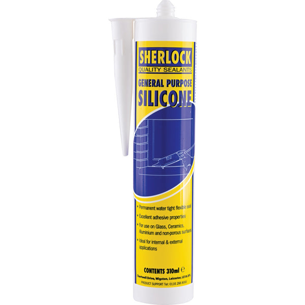 Sherlock WHITE SILICONE SEALANT CARTRIDGE310ml