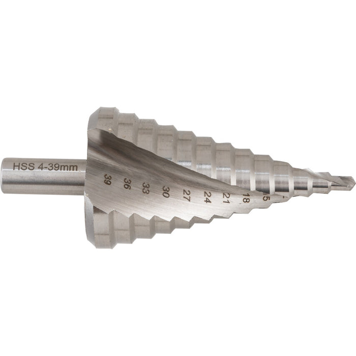 SHERWOOD 4-39mm HSS Step Drill Bit - Sheet Metal Drilling, 13 Steps, Hole Enlarging, Drill Bit, Step Drill