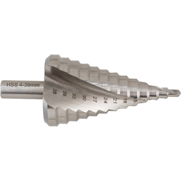 SHERWOOD 4-39mm HSS Step Drill Bit - Sheet Metal Drilling, 13 Steps, Hole Enlarging, Drill Bit, Step Drill